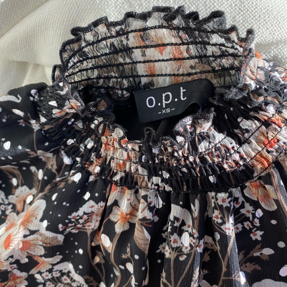 Floral Print Chiffon Women's Dress - Picture 5 of 5